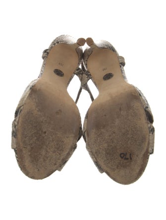 Tory Burch Snakeskin Animal Print Sandals