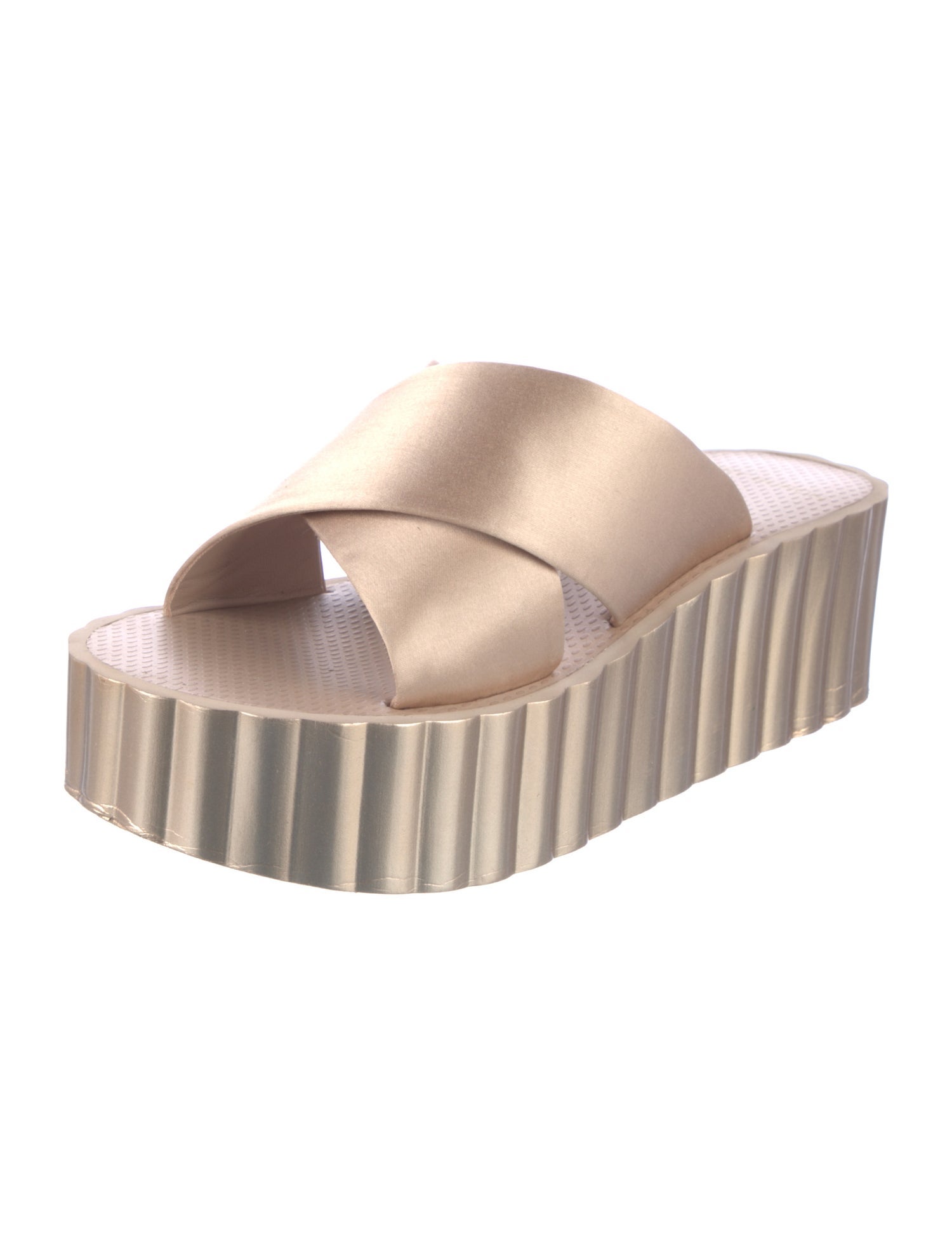 Tory Burch Suede Scalloped Accent Slides