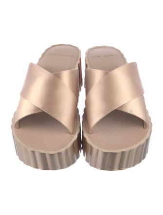 Tory Burch Suede Scalloped Accent Slides