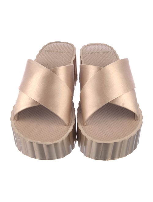 Tory Burch Suede Scalloped Accent Slides