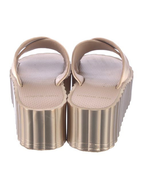 Tory Burch Suede Scalloped Accent Slides