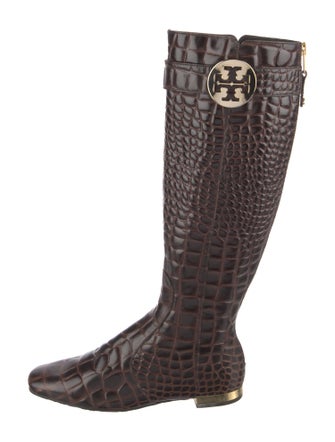 Tory Burch Leather Riding Boots