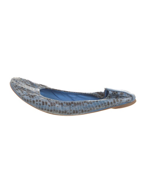 Tory Burch Snakeskin Animal Print Ballet Flats