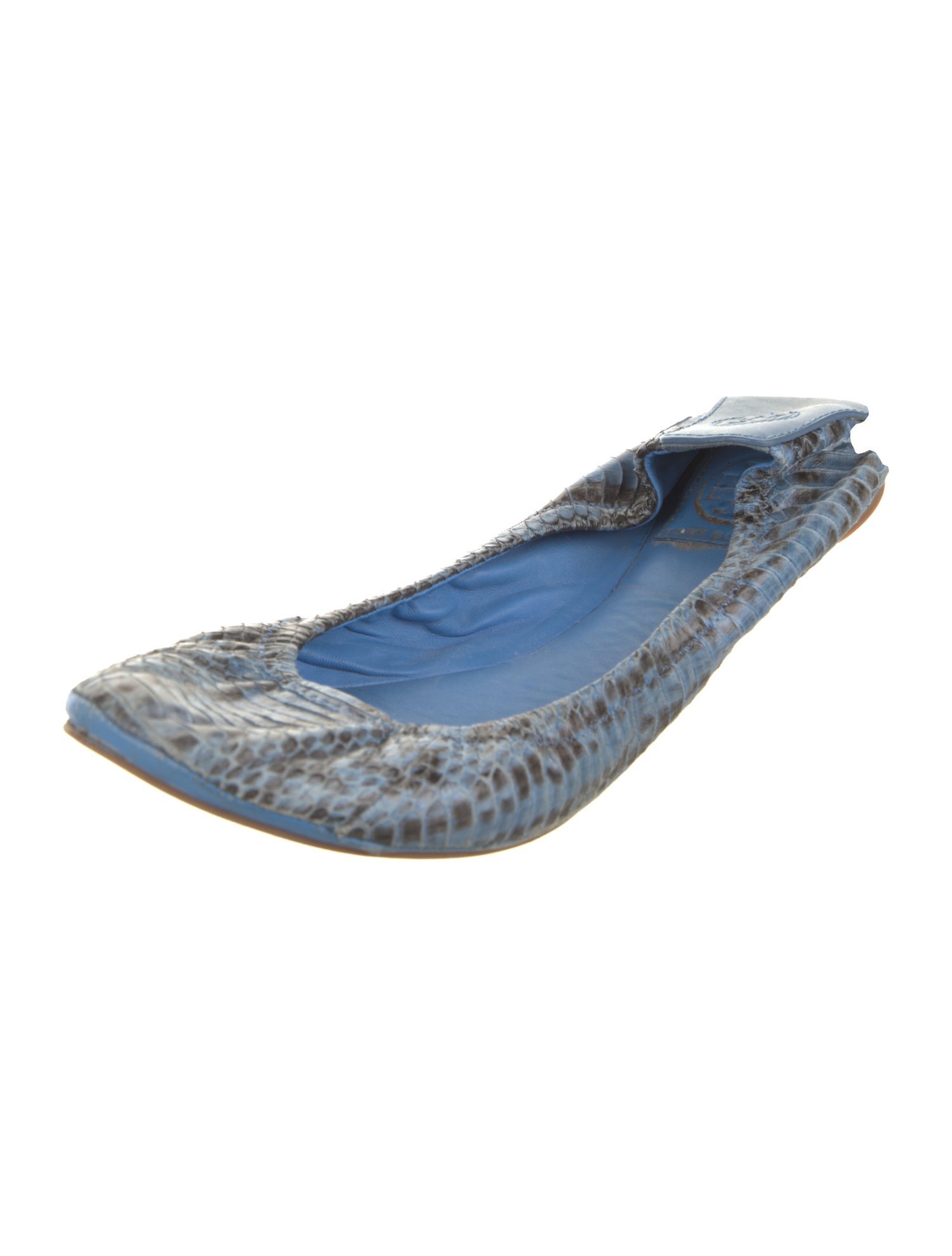 Tory Burch Snakeskin Animal Print Ballet Flats
