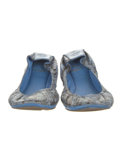 Tory Burch Snakeskin Animal Print Ballet Flats