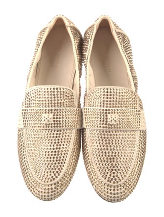 Tory Burch Suede Animal Print Loafers