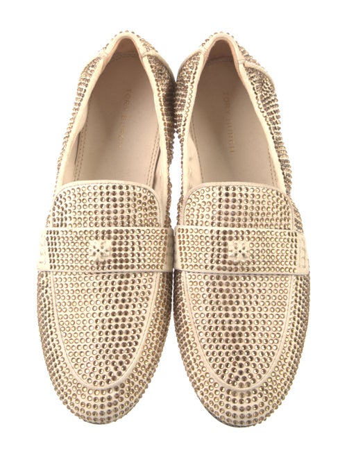 Tory Burch Suede Animal Print Loafers