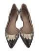Tory Burch Embossed Leather Animal Print D'Orsay Flats
