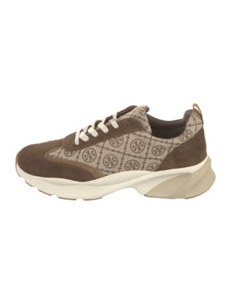 Tory Burch T MONOGRAM GOOD LUCK TRAINER JACQUARD/NAT SUEDE Sneakers