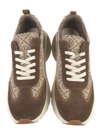 Tory Burch T MONOGRAM GOOD LUCK TRAINER JACQUARD/NAT SUEDE Sneakers