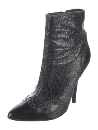 Tory Burch Leather Animal Print Boots