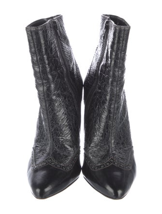 Tory Burch Leather Animal Print Boots