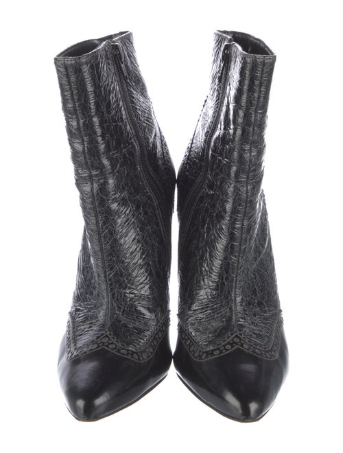 Tory Burch Leather Animal Print Boots