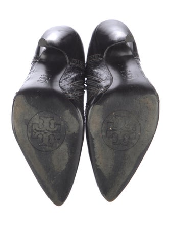 Tory Burch Leather Animal Print Boots