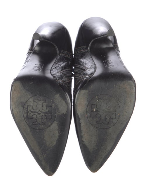 Tory Burch Leather Animal Print Boots