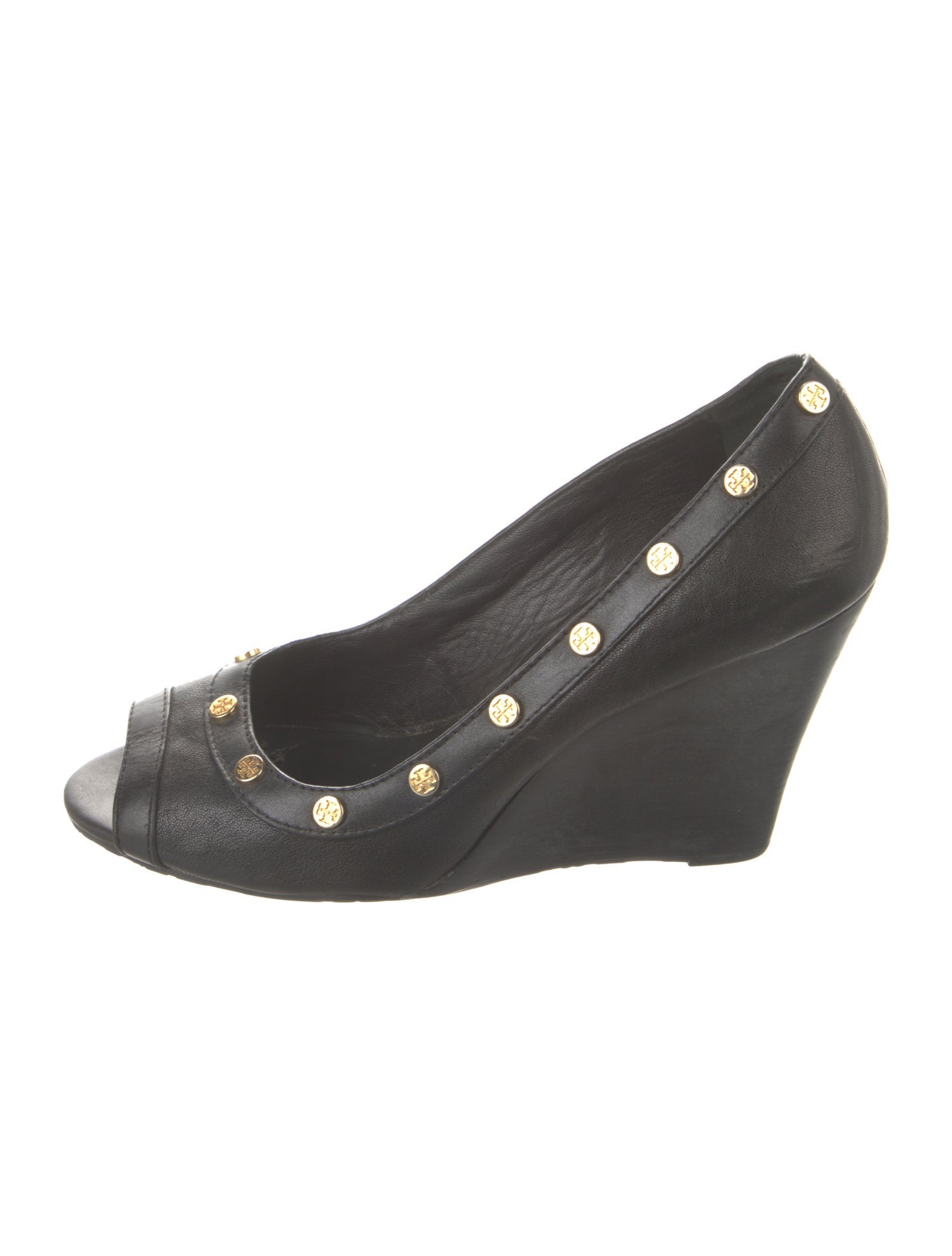Tory Burch Leather Studded Accents Pumps