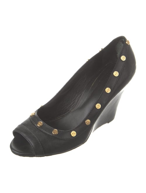 Tory Burch Leather Studded Accents Pumps