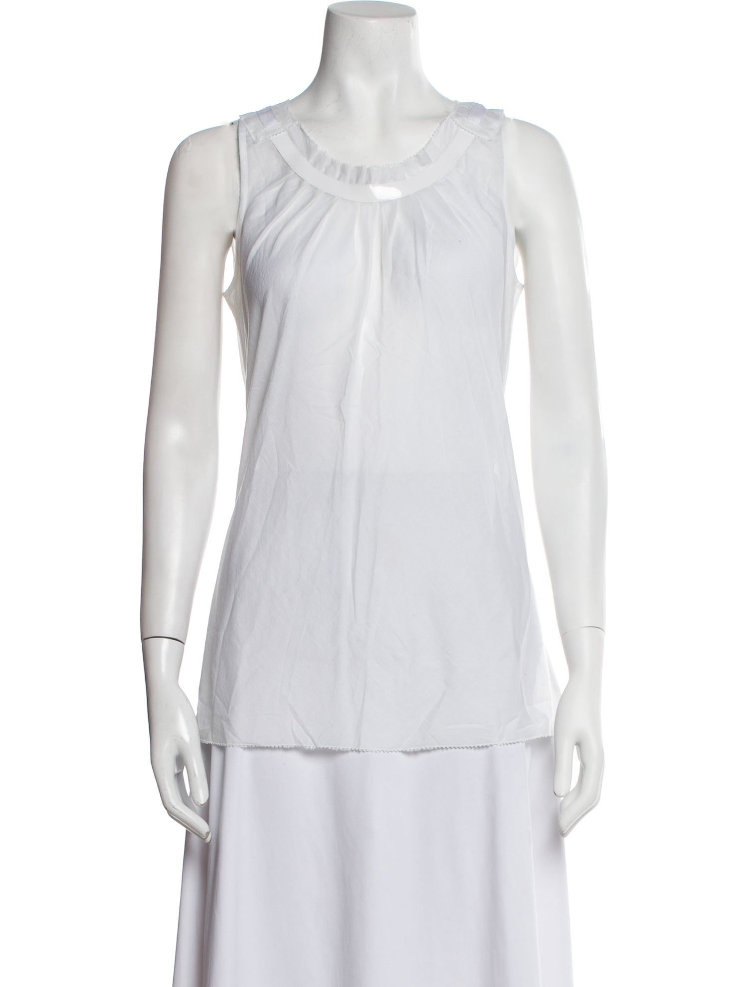 Tory Burch Scoop Neck Sleeveless Top