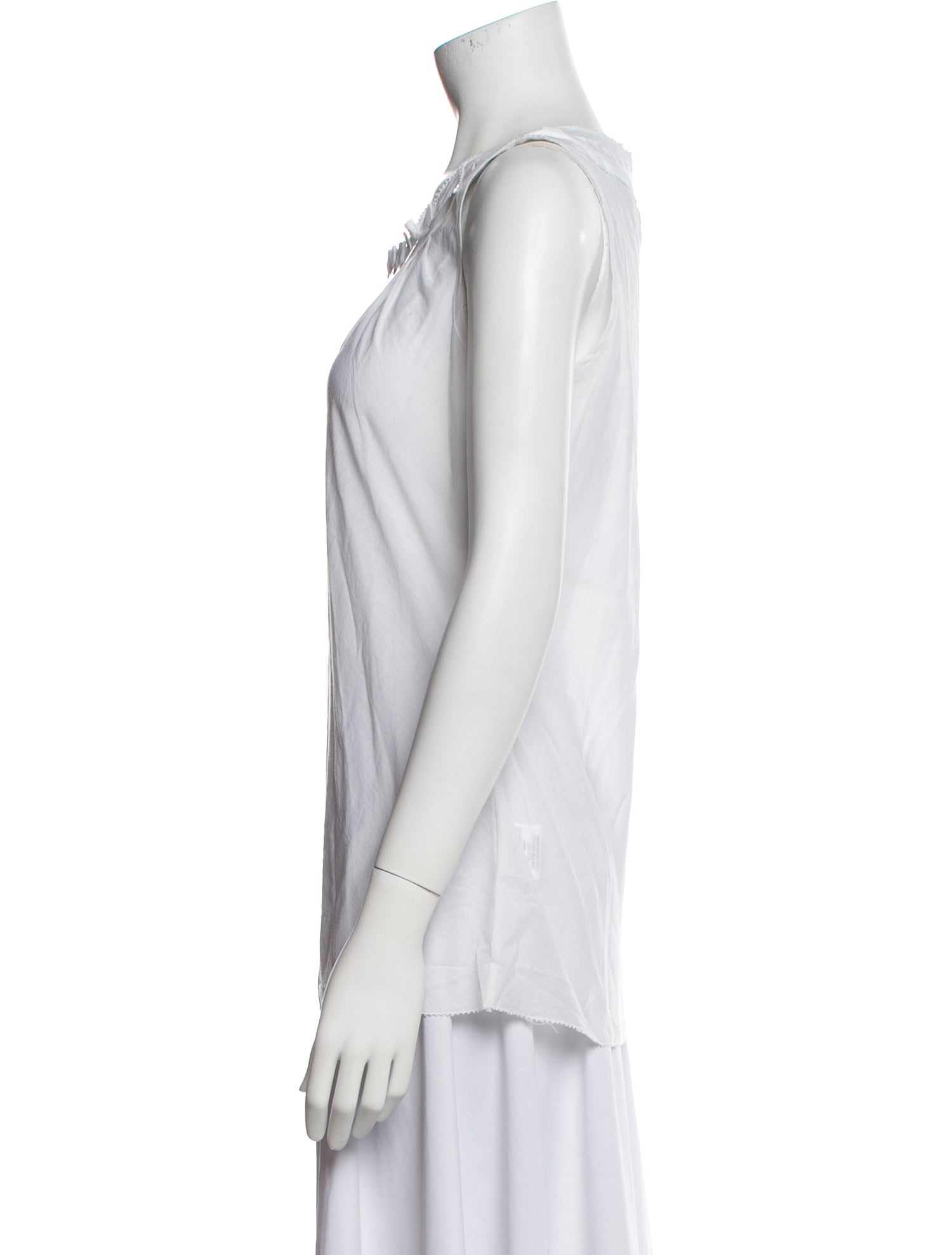 Tory Burch Scoop Neck Sleeveless Top