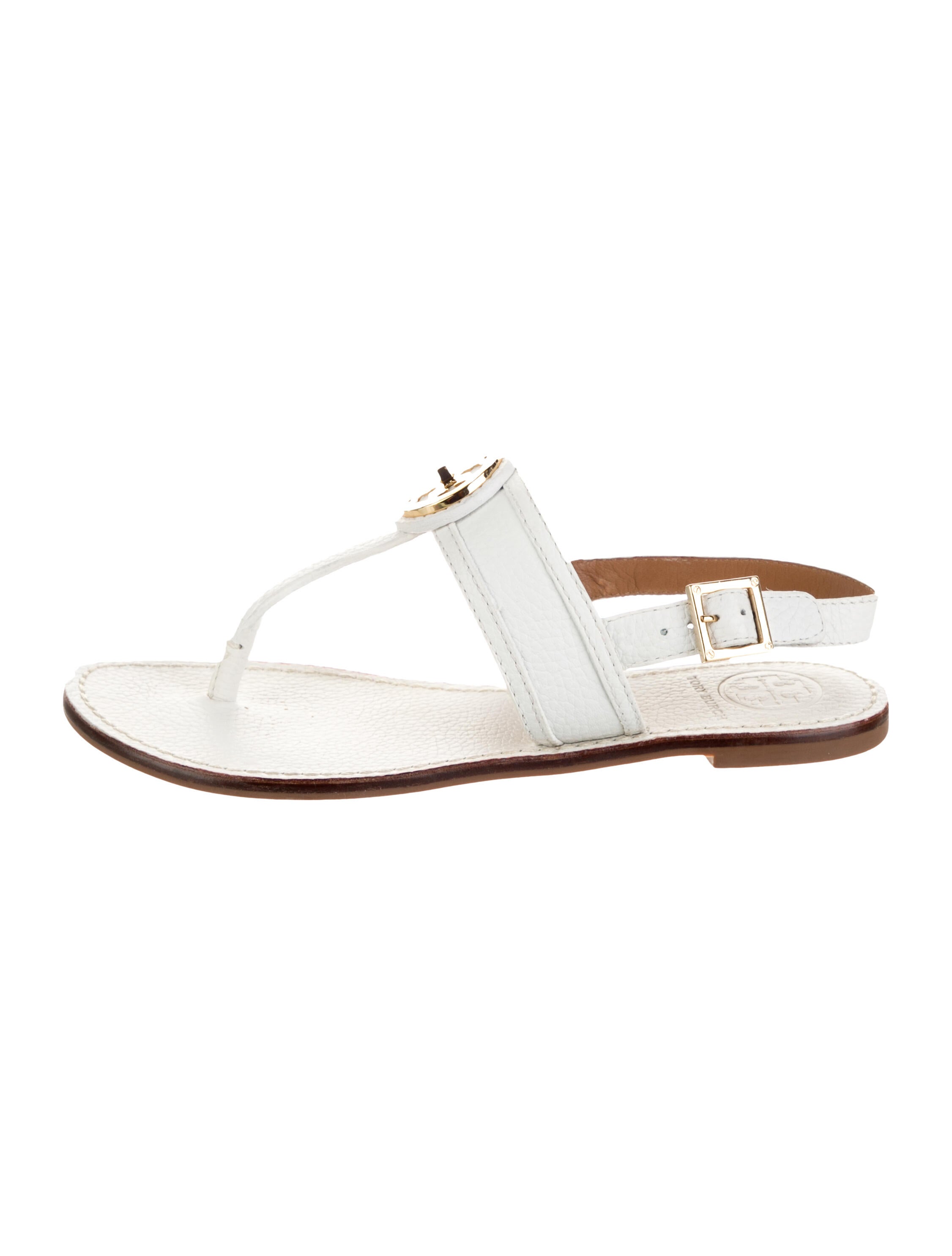 Tory Burch Leather T-Strap Sandals