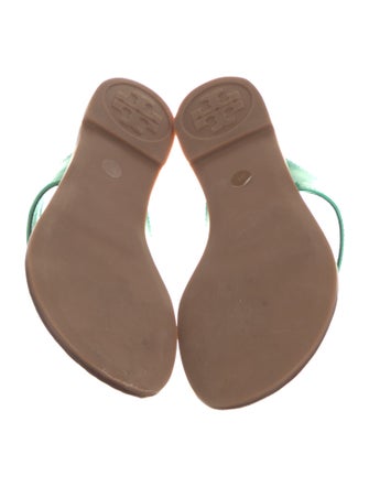 Tory Burch Patent Leather Flip Flops