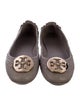 Tory Burch Signature Logo Leather Ballet Flats