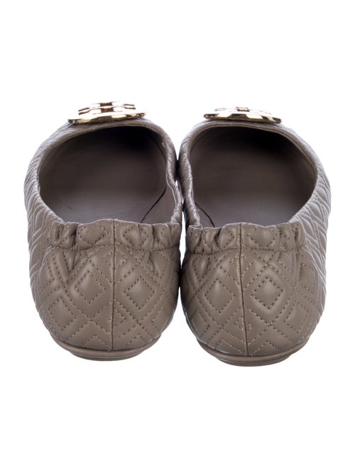 Tory Burch Signature Logo Leather Ballet Flats