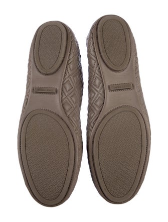Tory Burch Signature Logo Leather Ballet Flats