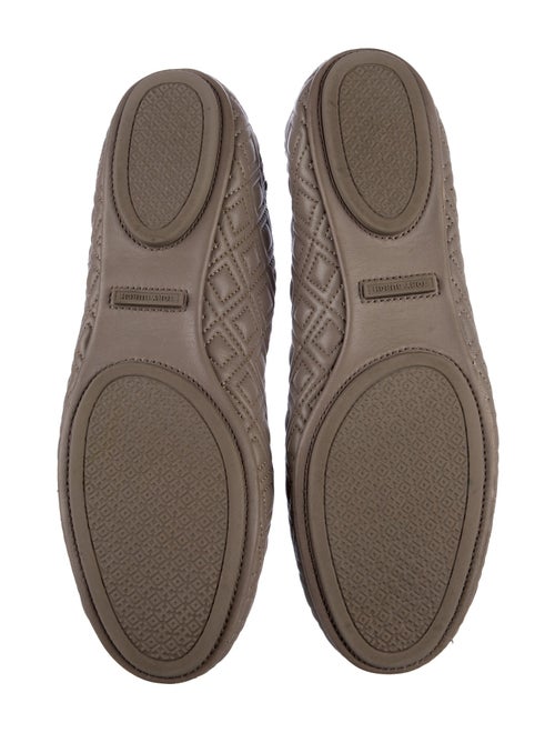 Tory Burch Signature Logo Leather Ballet Flats
