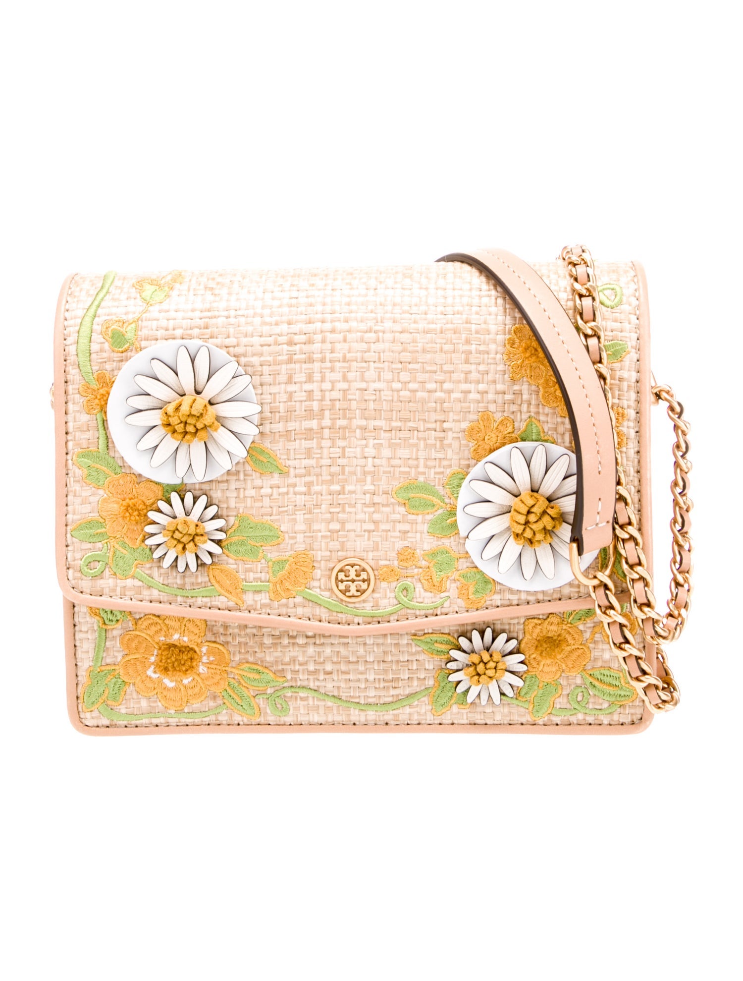 Tory Burch Raffia Shoulder Bag
