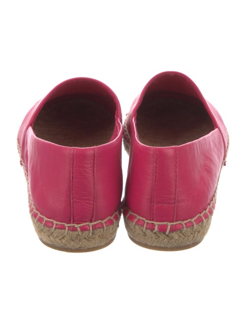 Tory Burch Leather Embroidered Accent Espadrilles