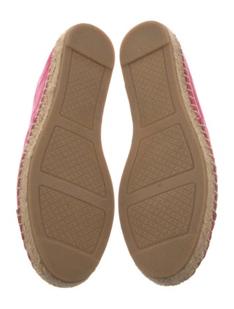 Tory Burch Leather Embroidered Accent Espadrilles