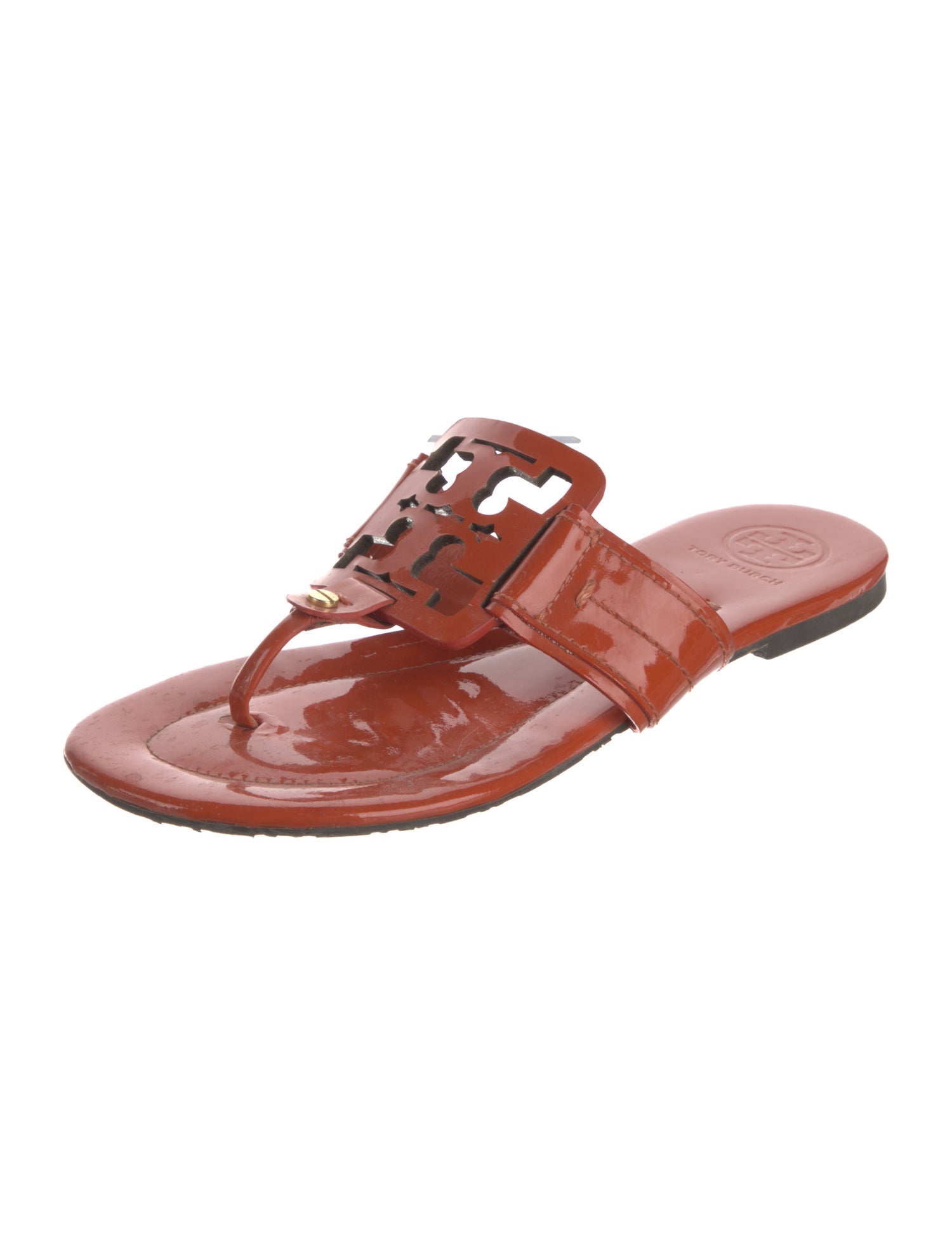 Tory Burch Patent Leather Slides