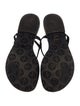 Tory Burch Patent Leather Printed T-Strap Sandals