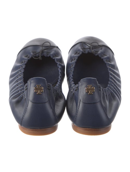 Tory Burch Signature Logo Leather Ballet Flats
