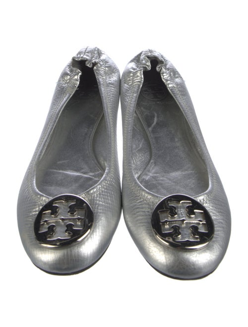 Tory Burch Leather Whipstitch Trim Ballet Flats