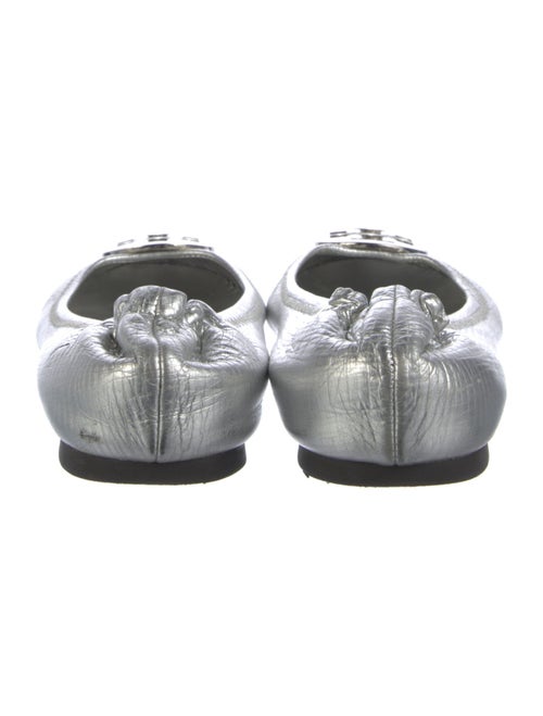 Tory Burch Leather Whipstitch Trim Ballet Flats