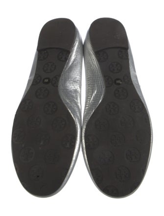 Tory Burch Leather Whipstitch Trim Ballet Flats