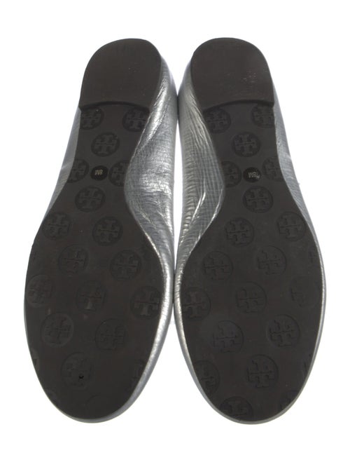 Tory Burch Leather Whipstitch Trim Ballet Flats