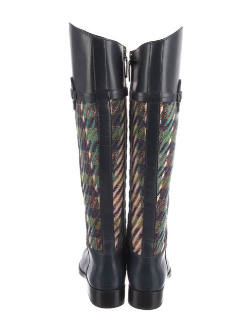 Tory Burch Leather Printed Riding Boots