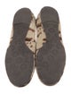 Tory Burch Embossed Leather Animal Print Ballet Flats