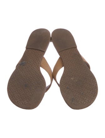 Tory Burch Leather Flip Flops