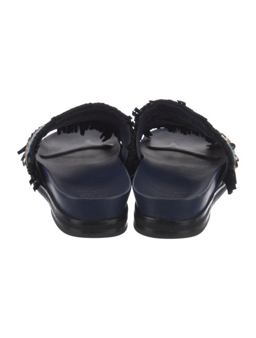 Tory Burch Leather Printed Slides