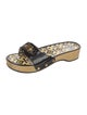 Tory Burch Patent Leather Printed Slides