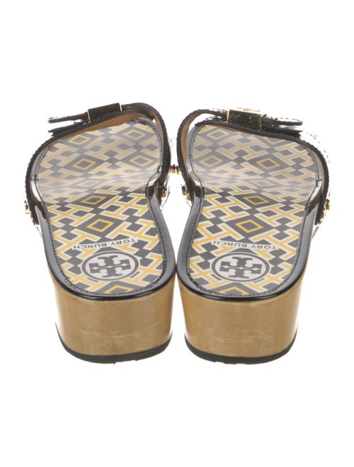 Tory Burch Patent Leather Printed Slides
