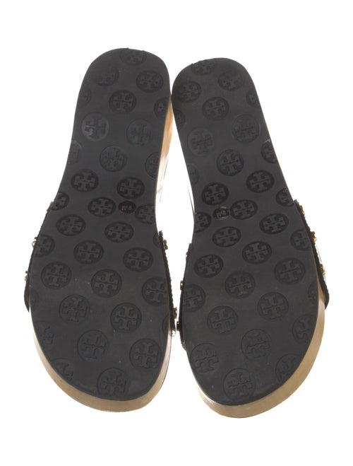 Tory Burch Patent Leather Printed Slides