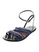 Tory Burch Leather Patterned Sandals