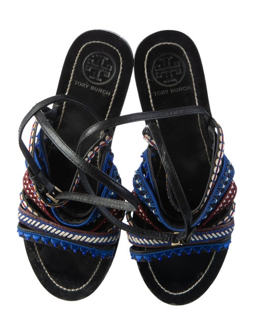 Tory Burch Leather Patterned Sandals