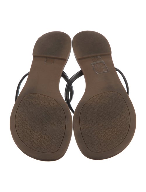 Tory Burch Signature Logo Leather Slides