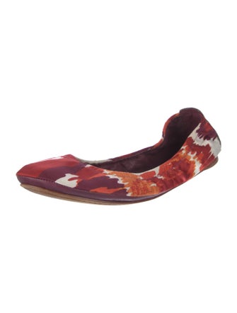 Tory Burch Velvet Printed Flats